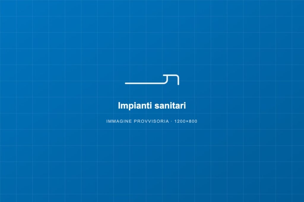 Installazione di un impianto sanitario in un bagno moderno