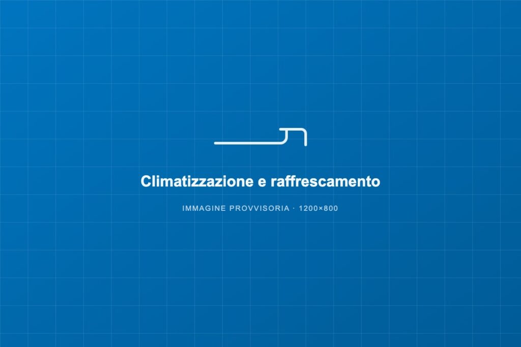 Unità di climatizzazione installata in un soggiorno