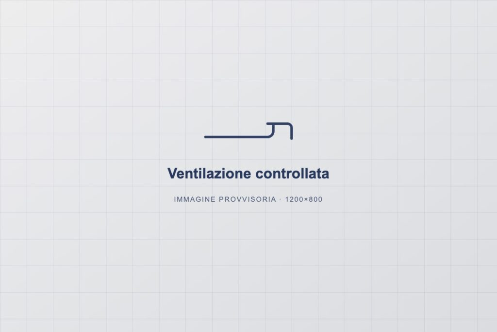 Canalizzazioni di un impianto di ventilazione controllata