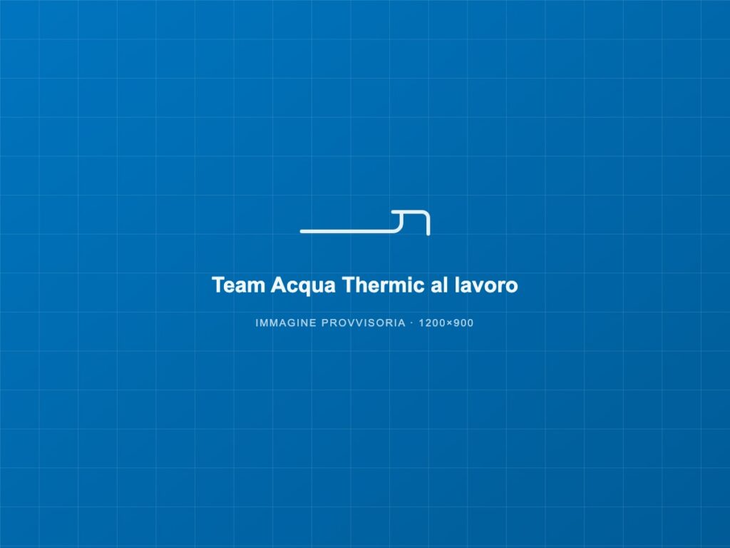 Squadra Acqua Thermic durante il coordinamento di un cantiere